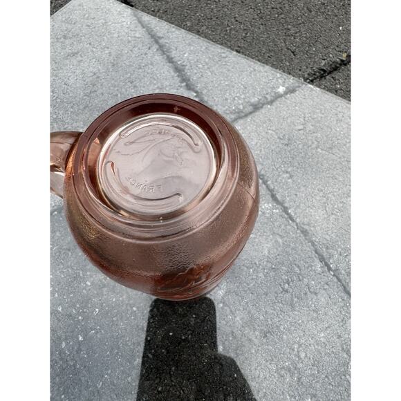 Vintage Arcoroc France Rosaline 8 Oz Pink Glass Rose Coffee Mugs ~set Of 4 - Picture 12 of 14